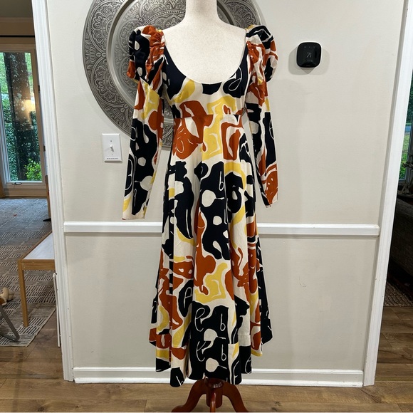 De Loreta Frida dress in El Pueblo print - Size small - Picture 3 of 11